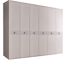 Шестистворчатый шкаф для одежды  Rimini Solo РМШ2/6 (s) (слоновая кость)